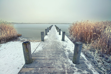 Canvas Print - depressive Stimmung im Winter