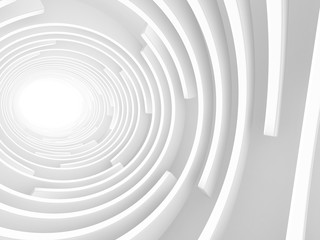 Wall Mural - abstract white tunnel light background