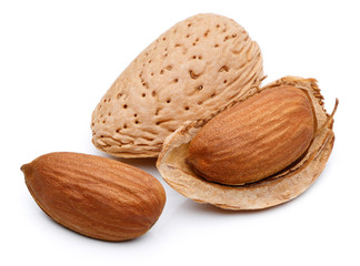 Wall Mural - Almond nut isolated