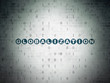 © Maksim Kabakou - Finance concept: Globalization on Digital Data Paper background