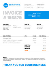  Invoice template