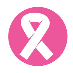 Poster - emblem breast cancer ribon signal design icon