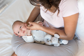 Wall Mural - mother with newborn baby