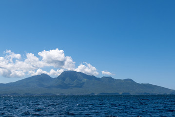 Wall Mural - Mount Agung with ocean view in Bali, Indonesia