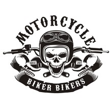 Skull Motorcycle Handlebar