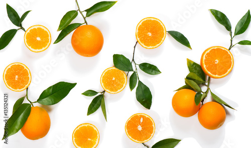  Plakat pomarańcza   owoce-pomarancza-z-liscmi