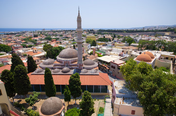 Canvas Print - Mosque of Suleiman, Rhodes, Greece