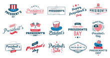 Presidents Day Vector Typography.