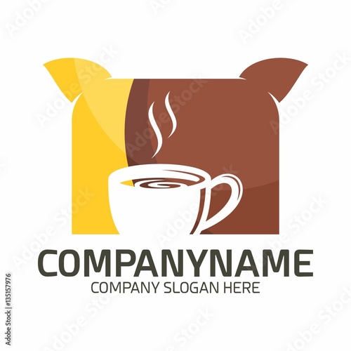 Bed & Breakfast logo icon vector template: comprar este vector de stock