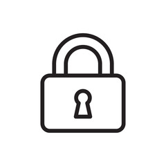 Aufkleber - lock icon illustration