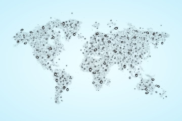 Wall Mural - map