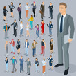 © mushakesa - Isometric people vector set.