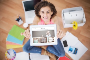 Poster - Composite image of website homepage