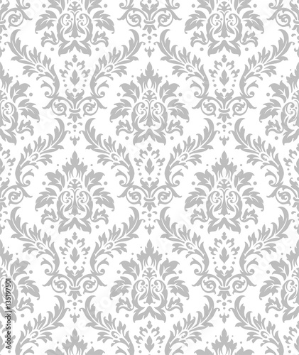 Naklejka dekoracyjna Damask pattern background