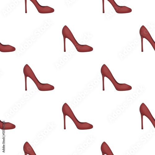 Stiletto icon in cartoon style isolated on white background. Shoes
