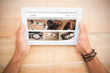 Poster - Composite image of vintage glasses 