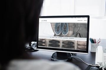 Poster - Composite image of vintage shoes