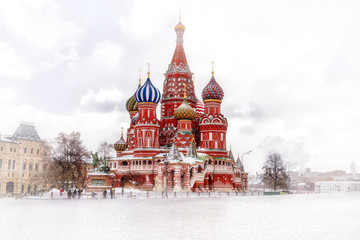 Wall Mural - view of the St. Basil's Cathedral Moscow