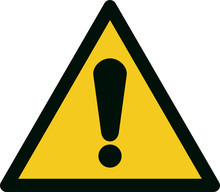 ISO 7010 W001 General Warning Sign