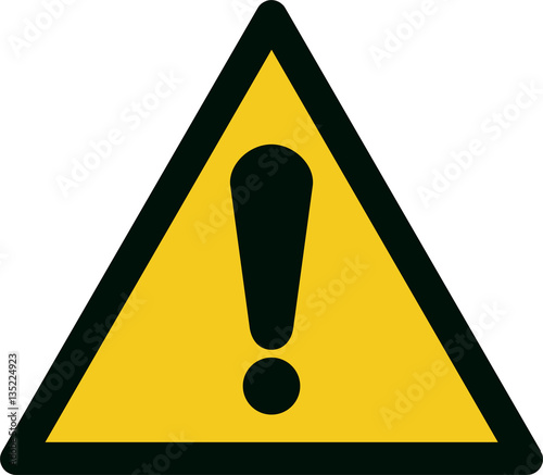 Fotografía ISO 7010 W001 General warning sign