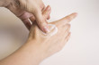 © gemaibarra - Womans hands self massage