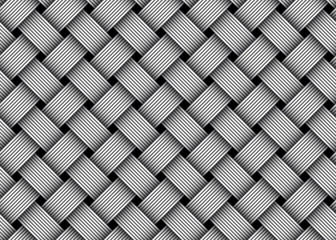 Vector woven fiber seamless pattern