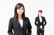 © taka - portrait of asian businesswomen on white background