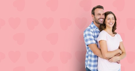 Wall Mural - Digital composite of loving couple 