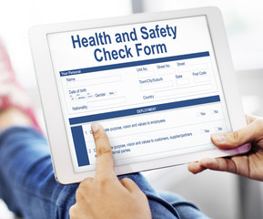 Sticker - Health Check Form Claim History Record Concept