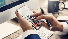 Calculate Balance Financial Accounting Profit Debt Concept