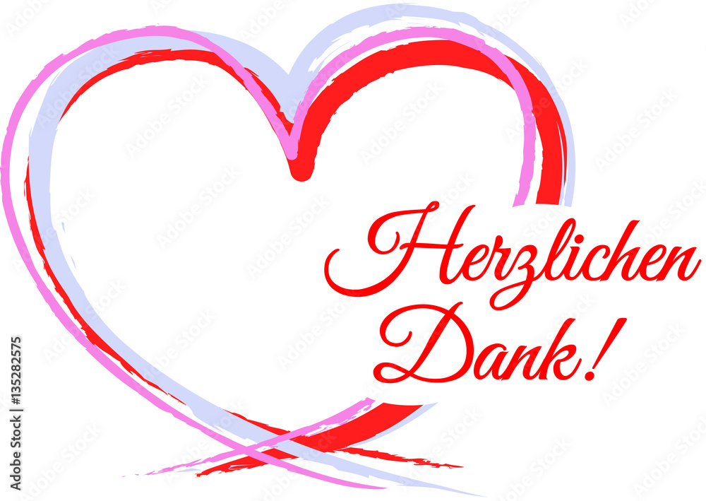 Stock-Vektorgrafik „Herzlichen Dank“ | Adobe Stock
