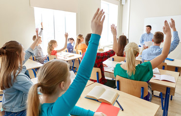 Sticker - group of high school students and teacher