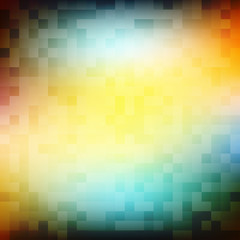 Poster - Abstract gradient pattern textured by squares. Vector