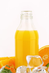 Canvas Print - bottle of orange juice