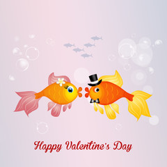 Sticker - Valentines day postcard