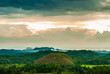 Colorful evening at the chocolate hills