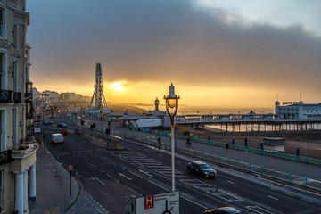 Wall Mural - Winter morning in Brighton