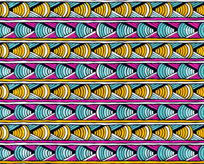 Wall Mural - vector seamless print. hand-drawn background.