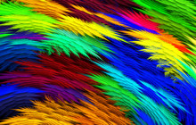 Abstract Colorful Feathery Background