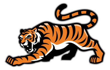 Wall Mural - tiger mascot