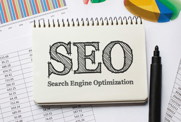 Poster - Notebook with Tolls and Notes about SEO