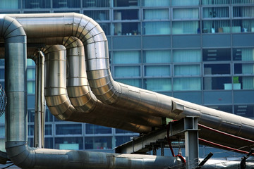 steel heat pipes in the city