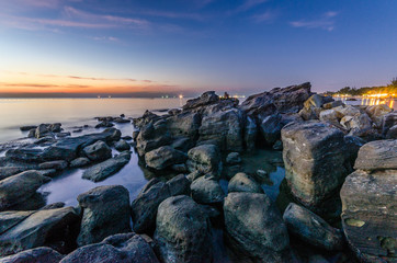 Sunset on the Phu Quoc island beach