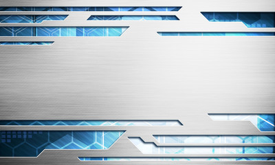 Leinwandbilder - Digital image technology interface concept with circuit microchip