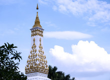 Phra That Phanom Pagoda Simulate In Bangkok, Chedi Nakhon Phanom