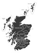 Scotland Map labelled black