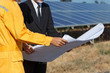 © weerajata - Engineer checking the solar panel