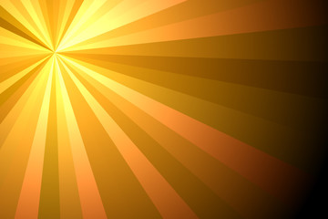 Wall Mural - Summer background with broun yellow rays summer sun light burst.