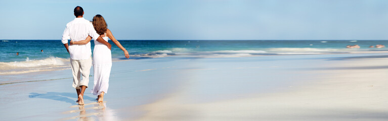couple walking on the beach