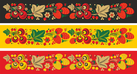 Wall Mural - russian ornament,